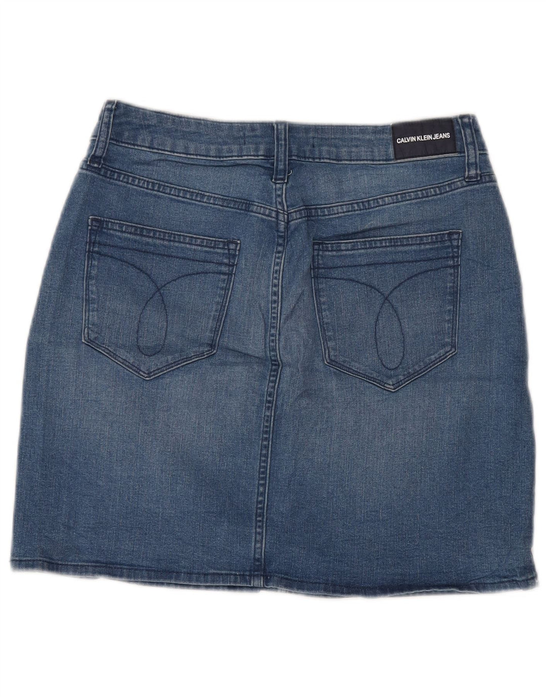 Calvin Klein Womens Denim Skirt US 8 Medium W28  Blue