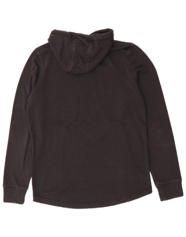 UNDER ARMOUR Womens Oversized Graphic Hoodie Jumper UK 10 Small Black