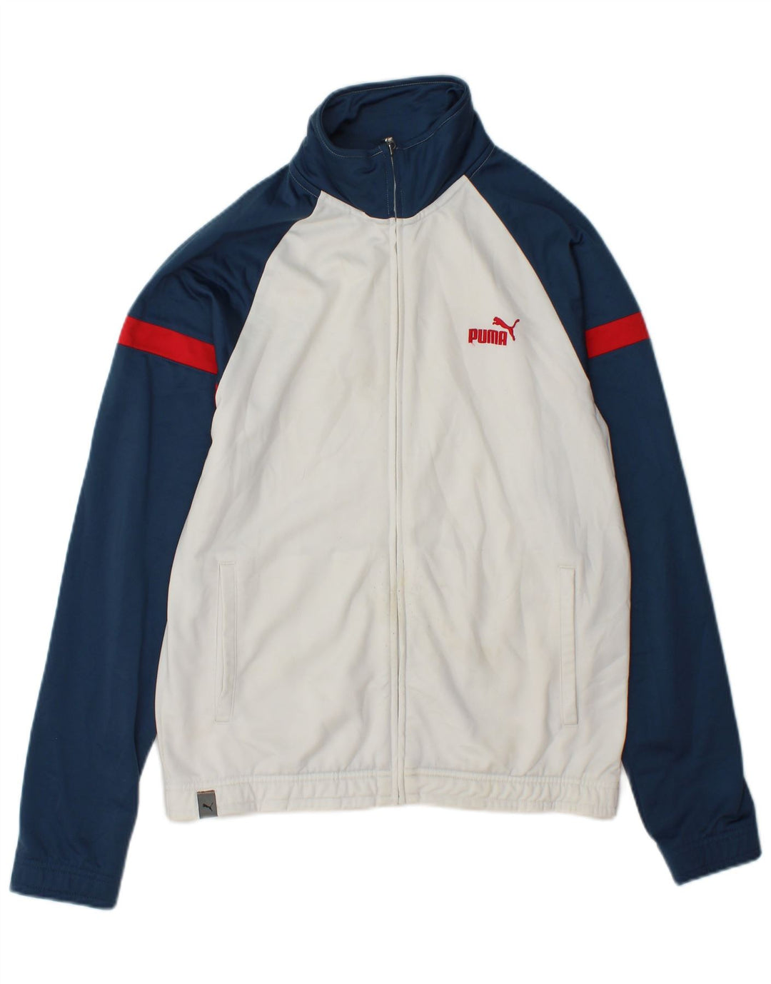Puma Mens Tracksuit Top Jacket XS White Colourblock