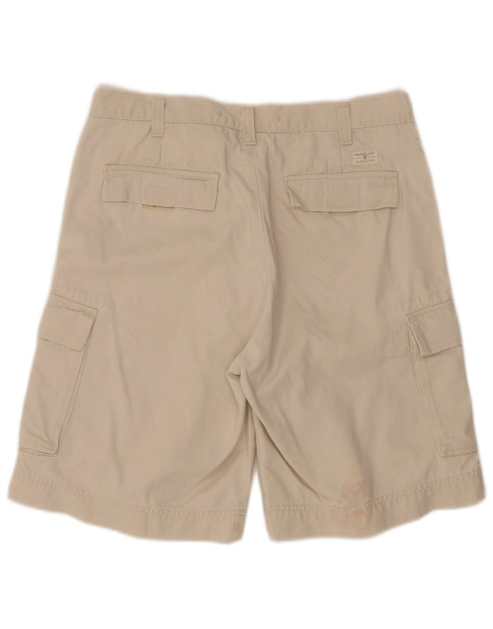 Timberland Mens Cargo Shorts W34 Large Beige Cotton
