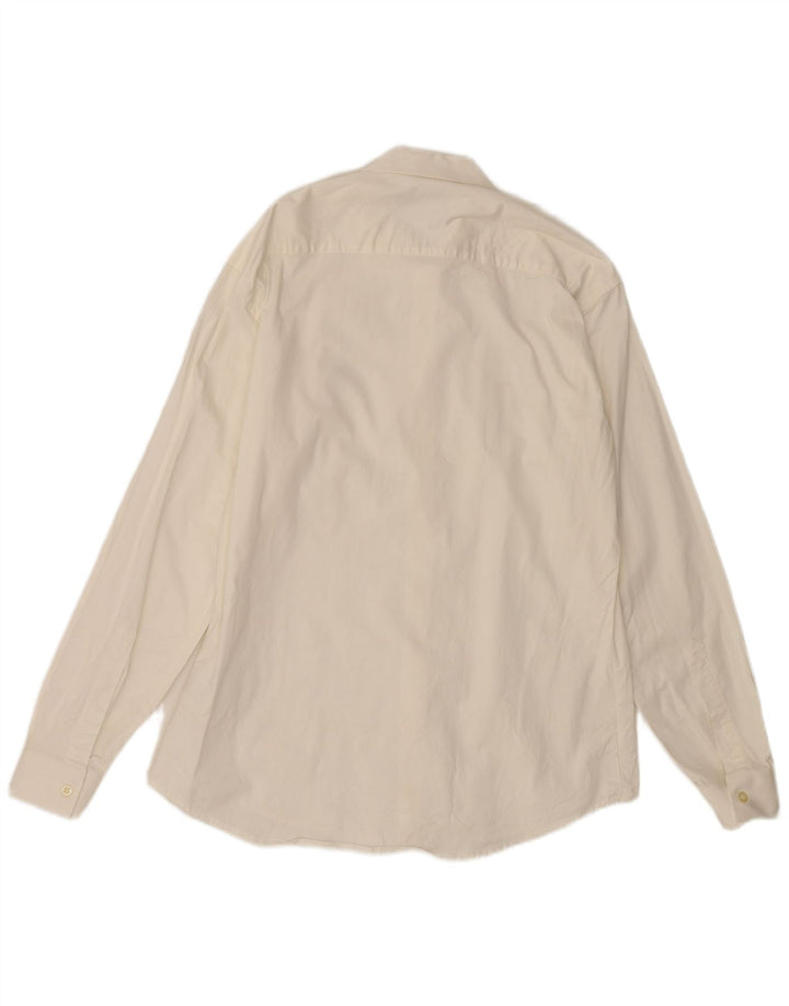 Marlboro Classics Mens Shirt Large White Cotton