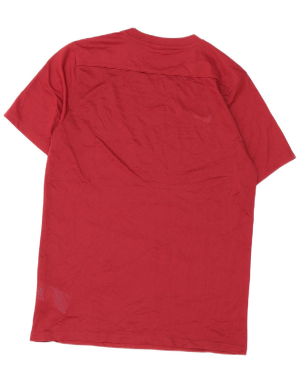 Nike Mens Dri Fit Slim T-Shirt Top Large Burgundy Polyester