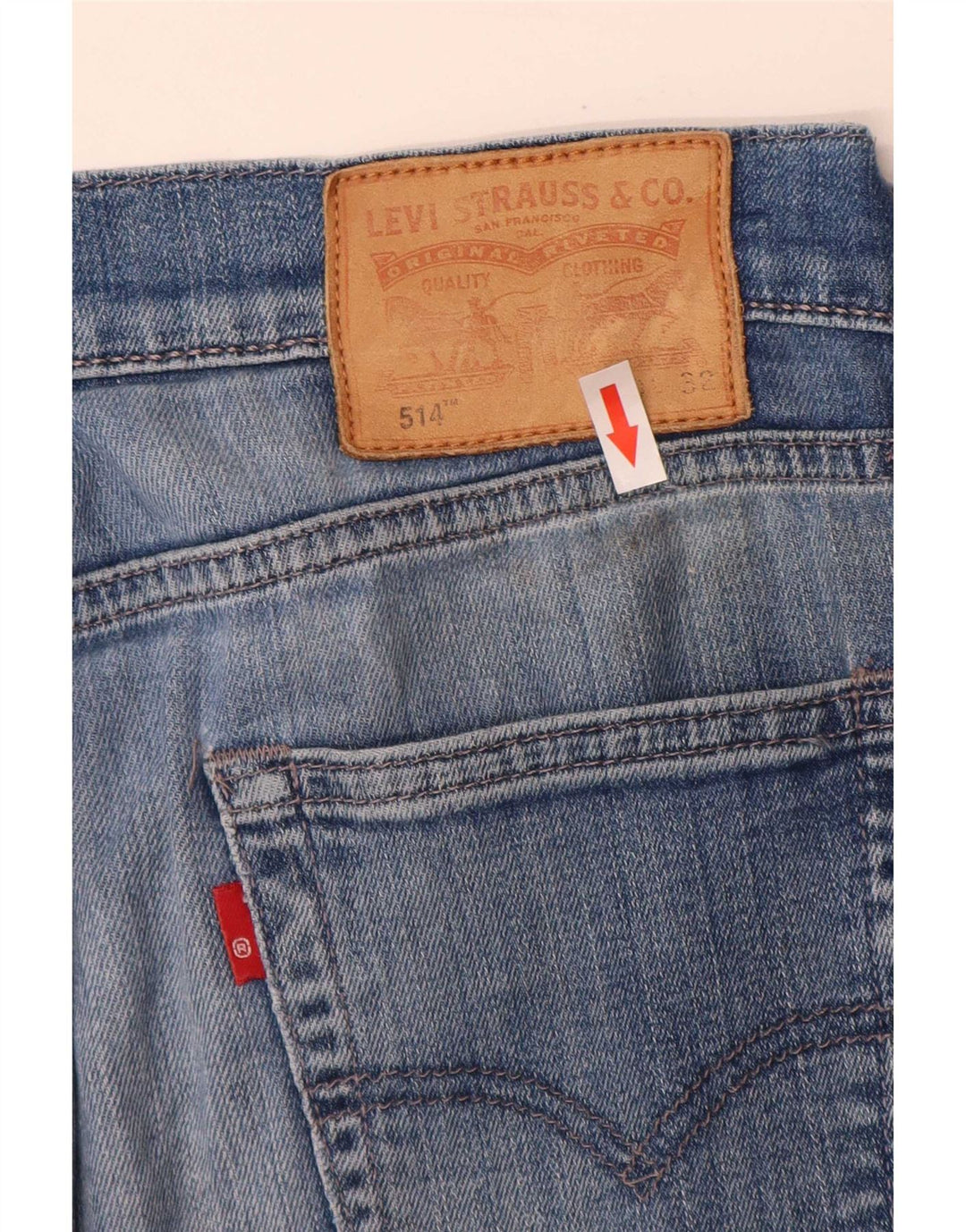 Levi's Mens 514 Straight Jeans W30 L32 Blue