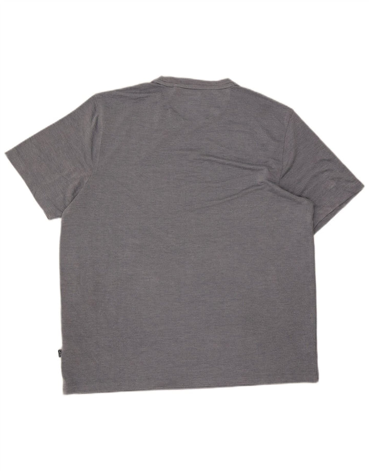 Chaps Mens T-Shirt Top 2XL Grey Modal