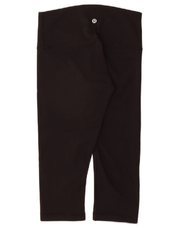 LULULEMON Womens Capri Leggings US 6 Medium  Black Nylon