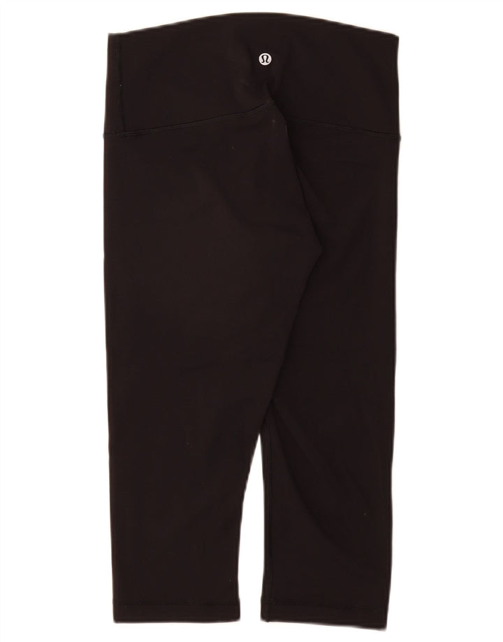 LULULEMON Womens Capri Leggings US 6 Medium  Black Nylon