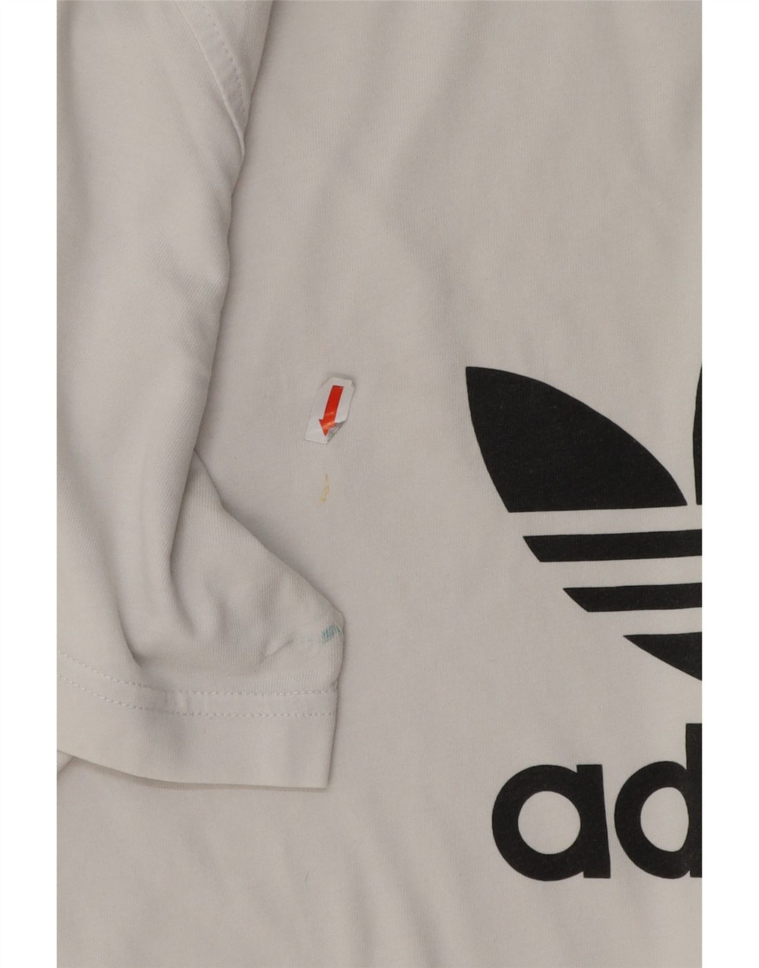 ADIDAS Mens Graphic T-Shirt Top Medium White Cotton