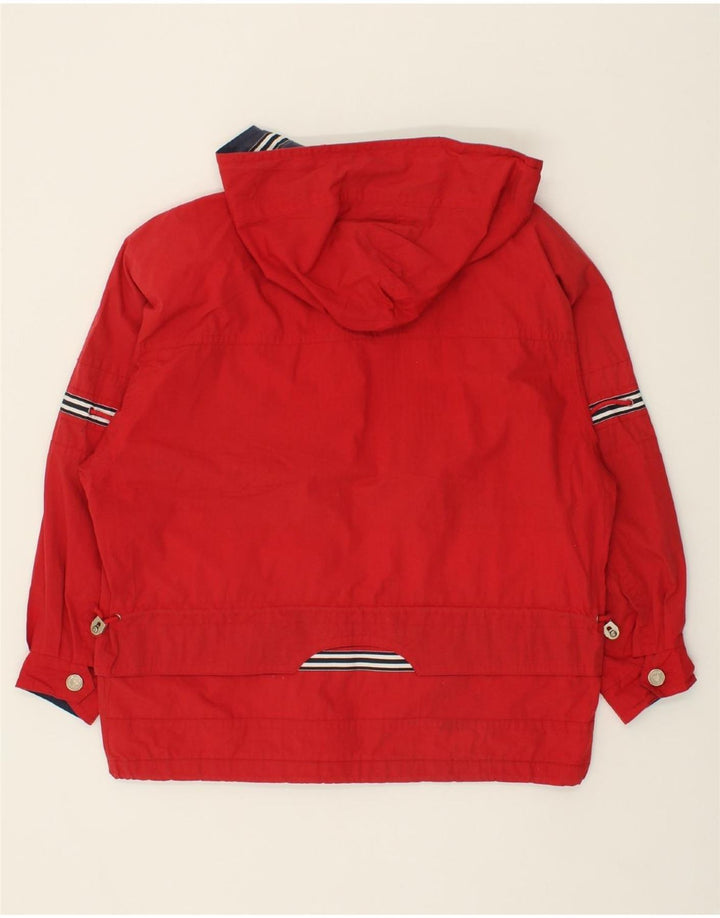 VINTAGE Womens Hooded Windbreaker Jacket UK 20 2XL Red Polyester Vintage Vintage and Second-Hand Vintage from Messina Hembry 