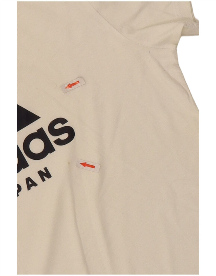 Adidas Mens Graphic T-Shirt Top Medium White