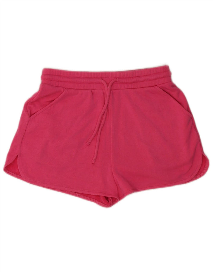 Zara Womens Sport Shorts UK 8 Small  Pink Polyester