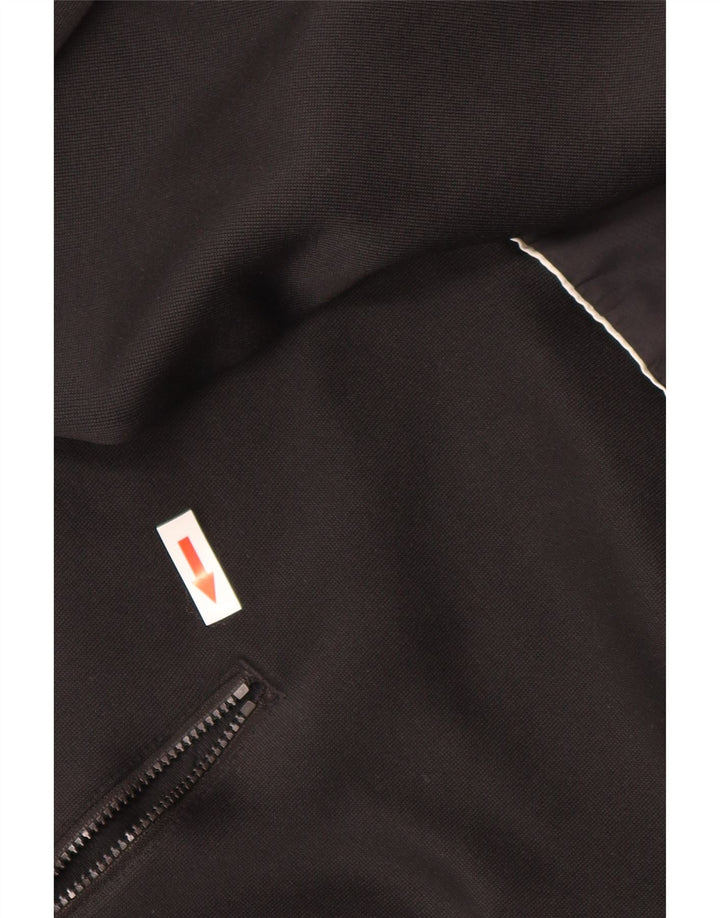 Adidas Mens Zip Hoodie Sweater Large Black Polyester