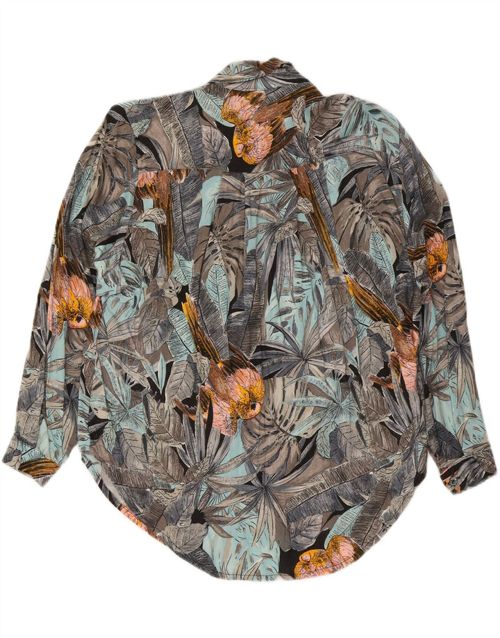 VELENO Womens Shirt Blouse UK 20 2XL Multicoloured Floral Viscose