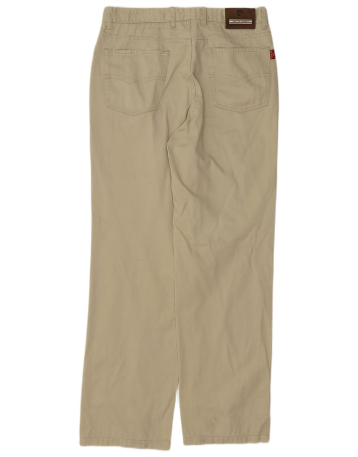 PIERRE CARDIN Mens Straight Casual Trousers W32 L31 Beige