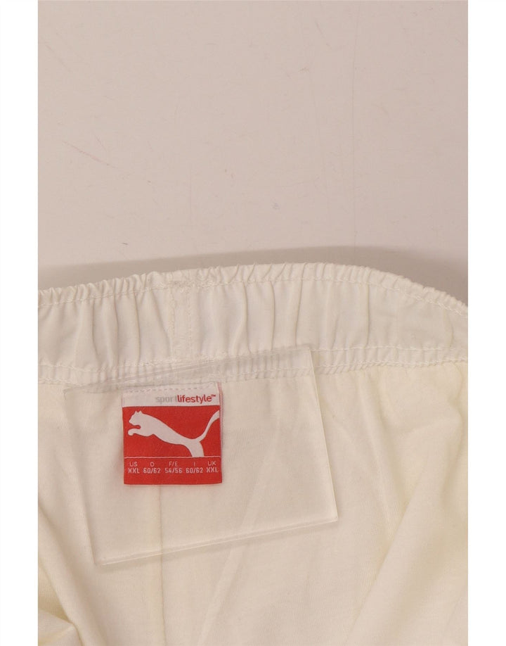 PUMA Mens Graphic Sport Shorts 2XL  White Vintage Puma and Second-Hand Puma from Messina Hembry 