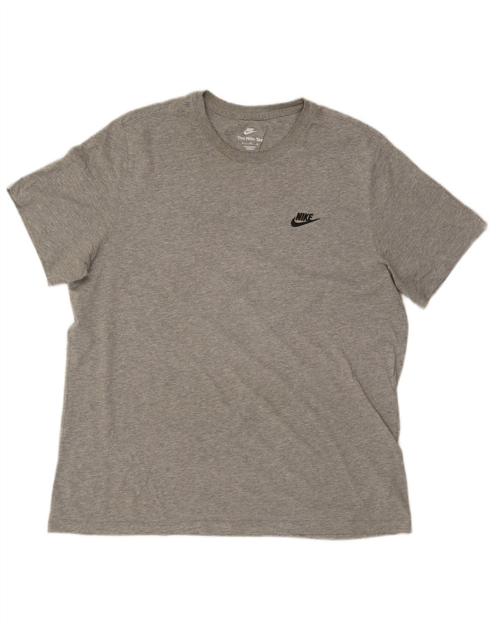 Nike Mens T-Shirt Top XL Grey Cotton