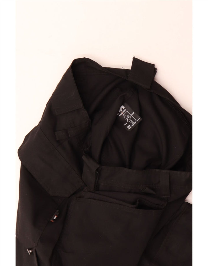 HELLY HANSEN Mens Straight Cargo Trousers W38 L33  Black Cotton