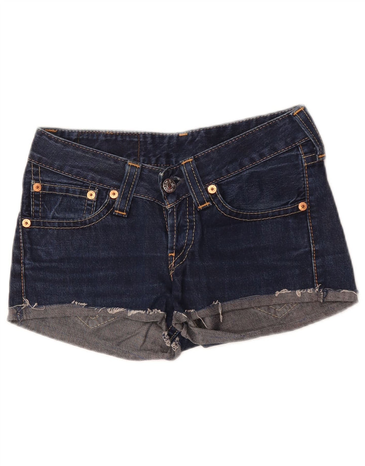 Levi's Womens 927 Denim Shorts W28 Medium Navy Blue