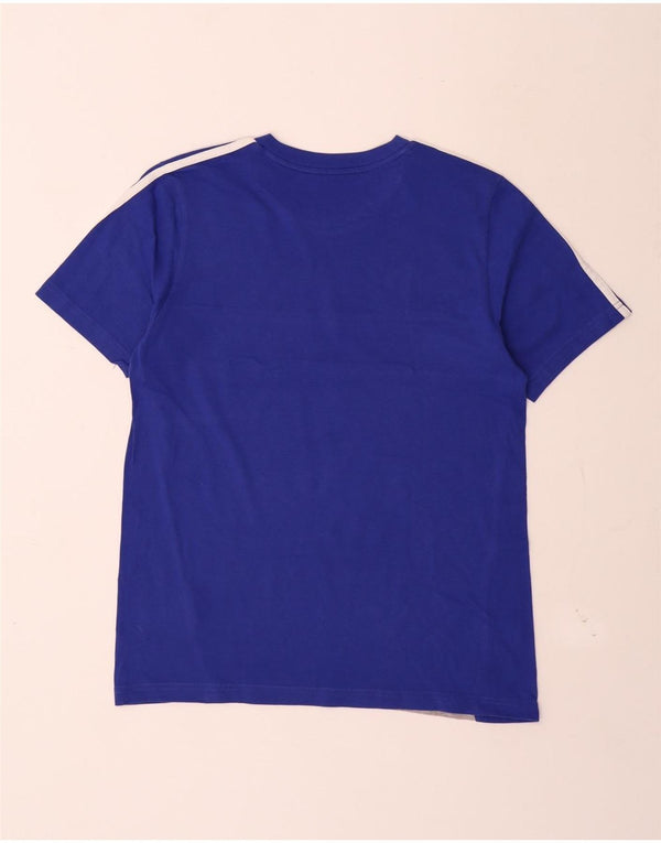 Adidas Boys T-Shirt Top 13-14 Years Blue Cotton
