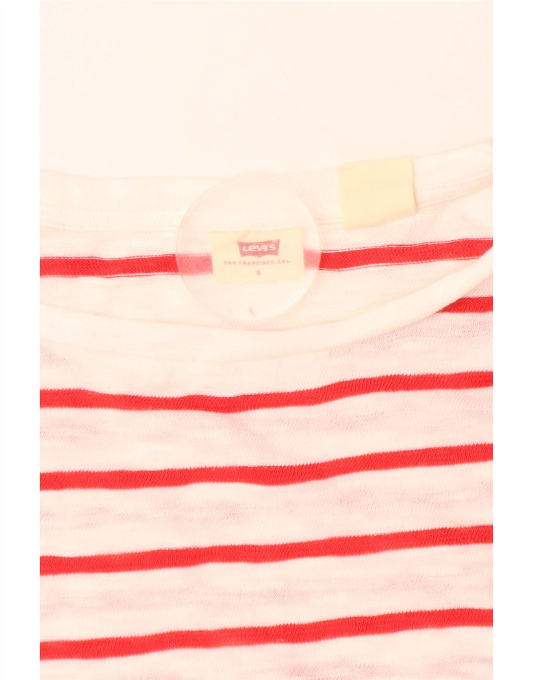 Levi's Womens Oversized Top Long Sleeve UK 10 Small White Striped