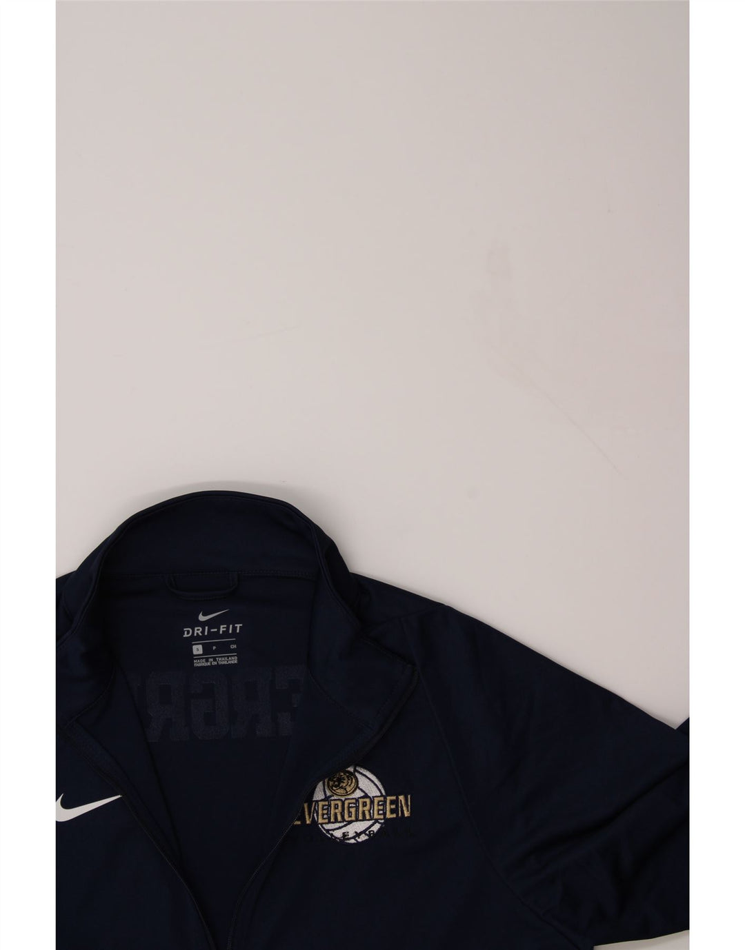 NIKE Mens Dri Fit Graphic Tracksuit Top Jacket Small Navy Blue Polyester Vintage Nike and Second-Hand Nike from Messina Hembry 