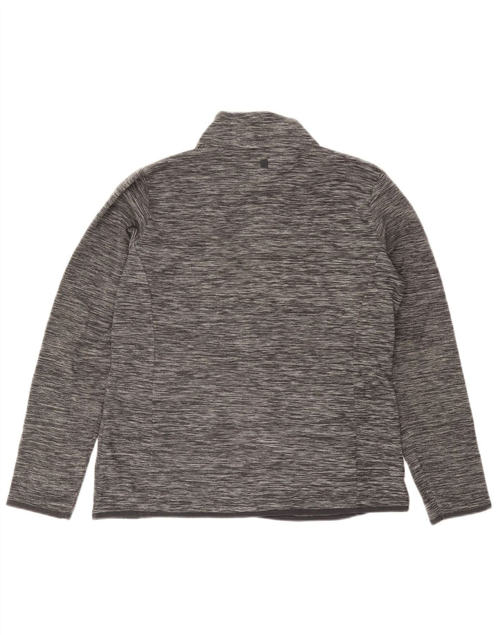 Mountain Warehouse Womens Fleece Jacket UK 14 Large Grey Flecked Polyester