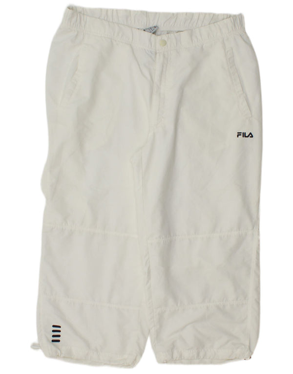 Fila Mens Capri Tracksuit Trousers IT 56 XL White Polyester