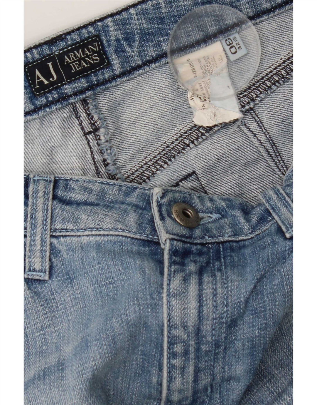 Armani Womens Bootcut Jeans W30 L29 Blue Cotton