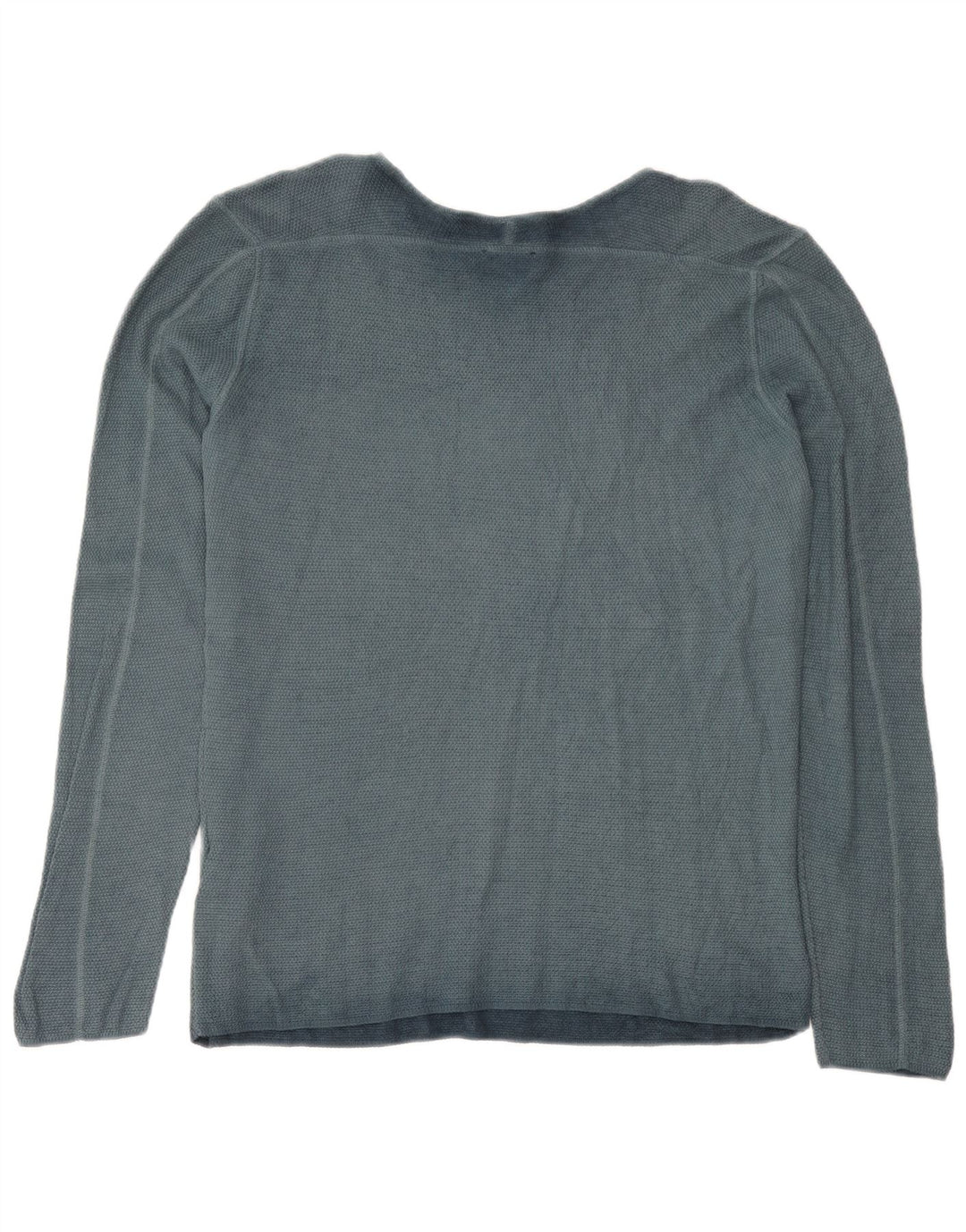 Sisley Mens Top Long Sleeve Large Grey Cotton