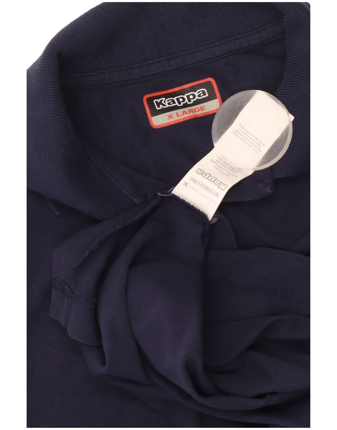 KAPPA Womens Polo Shirt UK 18 XL Navy Blue Cotton