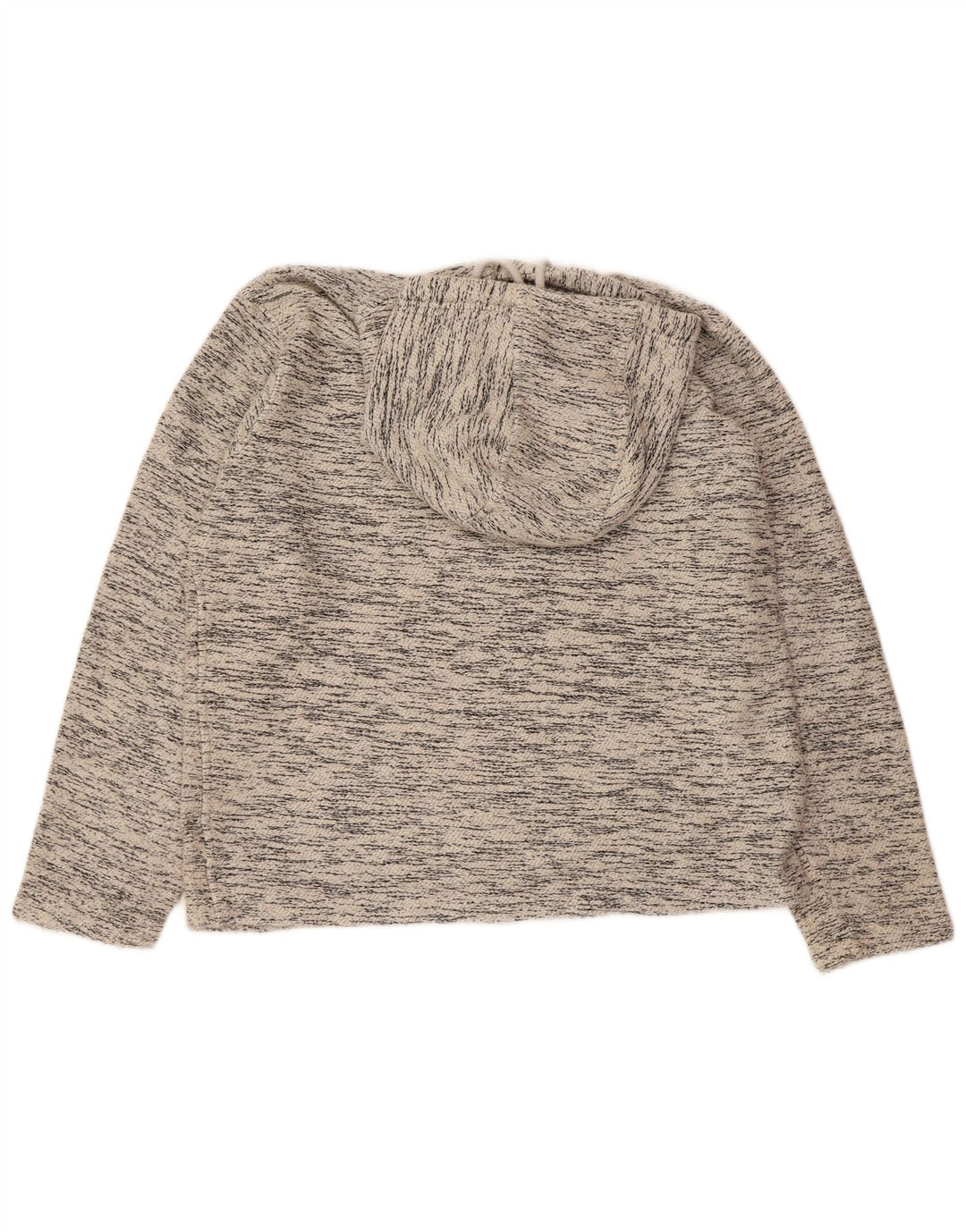 WEIRD FISH Mens Hoodie Jumper Small Grey Flecked