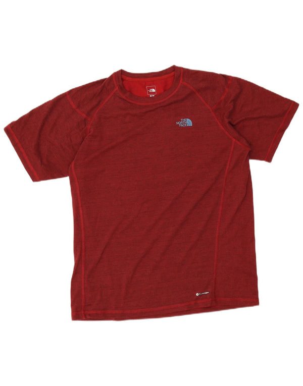 The North Face Mens T-Shirt Top Medium Red Flecked Polyester