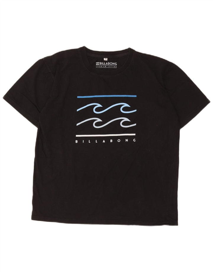 Billabong Mens Graphic T-Shirt Top Medium Black