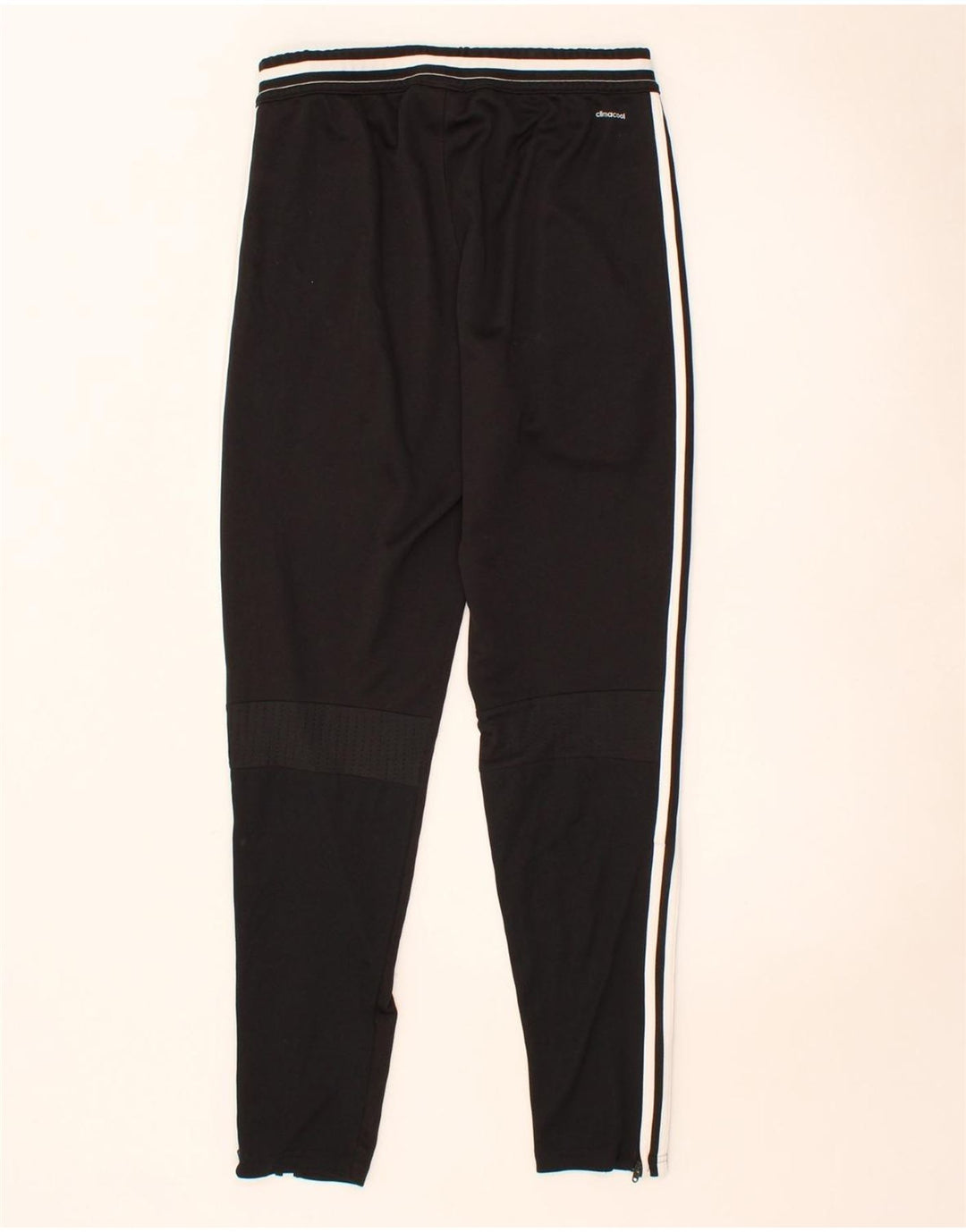 ADIDAS Mens Climalite Tracksuit Trousers Small Black Polyester Vintage Adidas and Second-Hand Adidas from Messina Hembry 