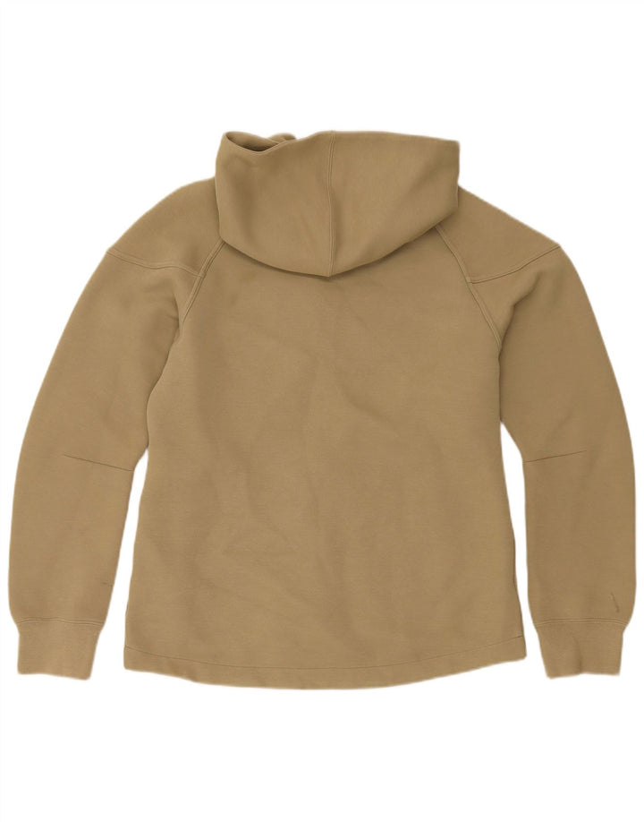 Nike Mens Zip Hoodie Sweater Medium Khaki Cotton