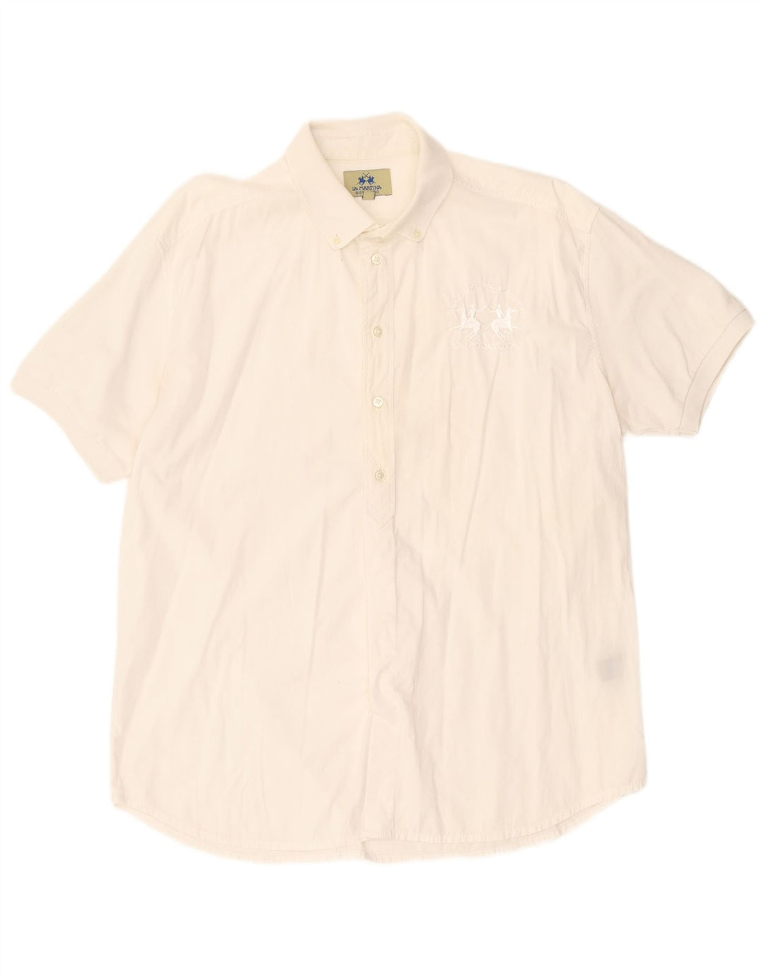 LA MARTINA Mens Buenos Aires Short Sleeve Pullover Shirt XL White