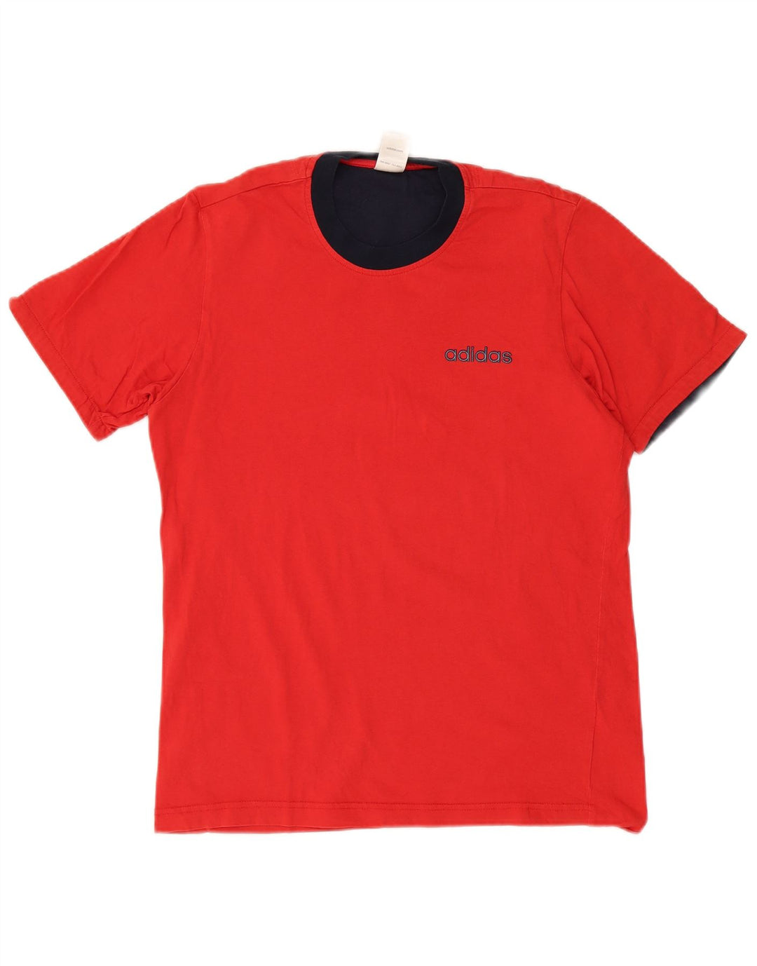 Adidas Mens Graphic T-Shirt Top Medium Red Cotton