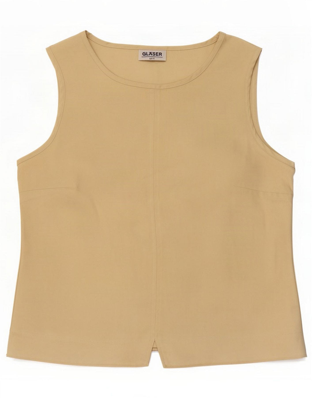 Glaser Womens Vest Top UK 14 Medium Beige Polyester