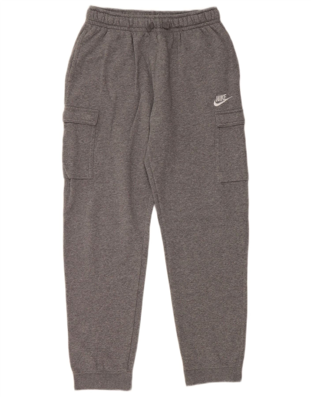 NIKE Boys Cargo Tracksuit Trousers Joggers 13-14 Years XL Grey Flecked