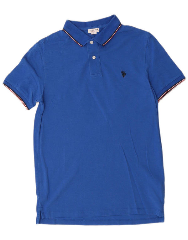 U.S. Polo Assn. Mens Polo Shirt Medium Blue Cotton