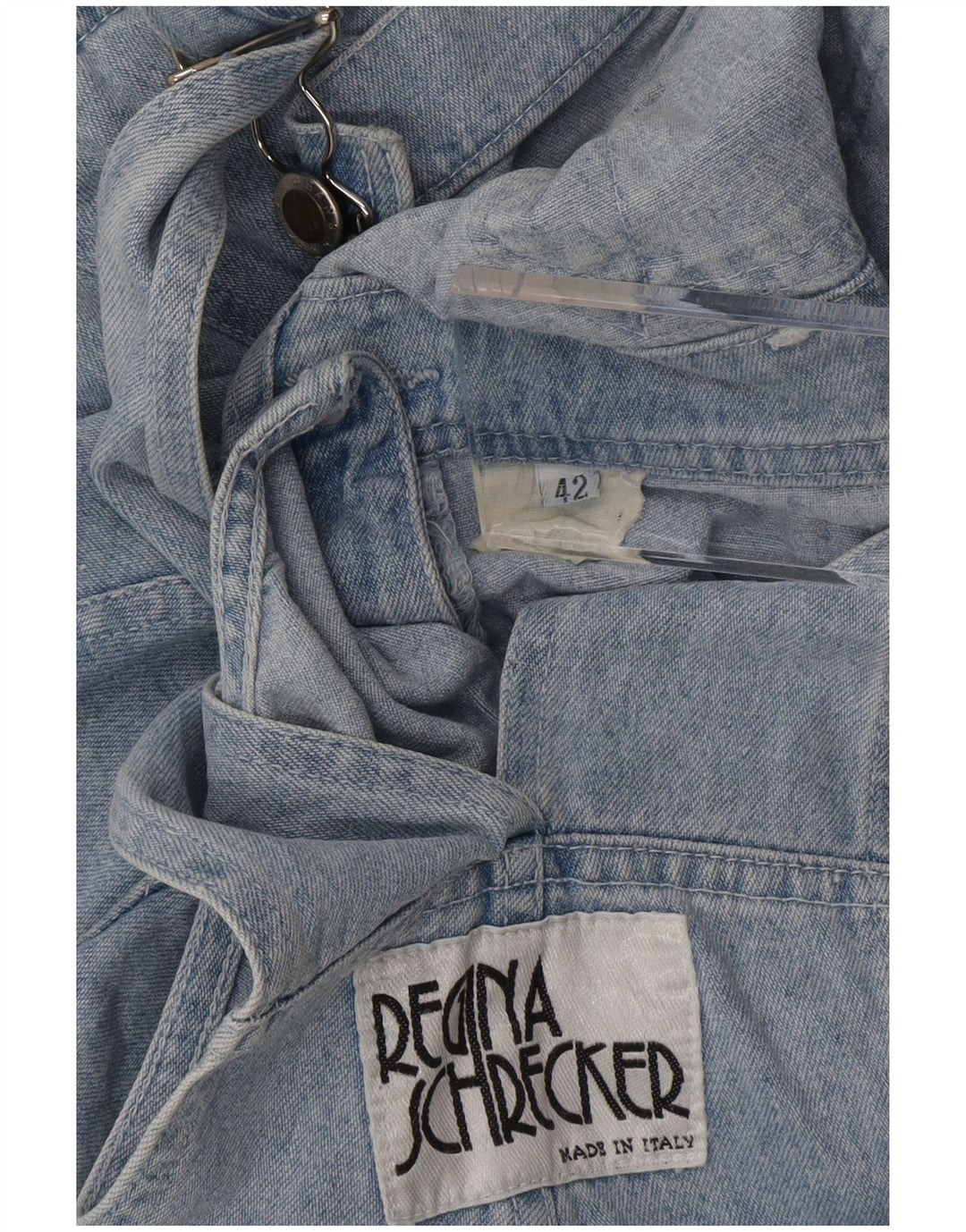 Regina Schrecker Womens Dungarees Denim Shorts IT 42 Medium W32 Blue