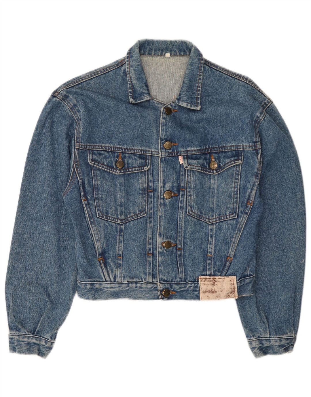Vintage Boys Denim Jacket 14-15 Years Medium Blue