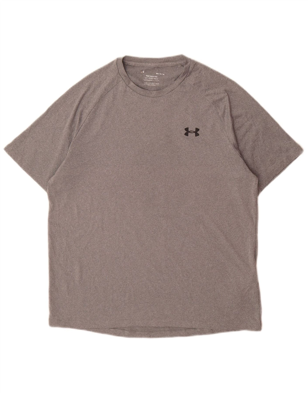 Under Armour Mens T-Shirt Top Medium Grey Polyester