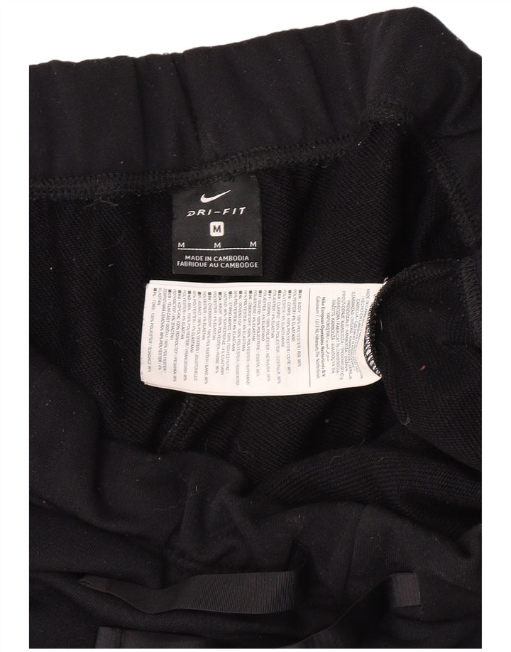 Nike Womens Dri Fit Tracksuit Trousers Joggers Medium Black Polyester