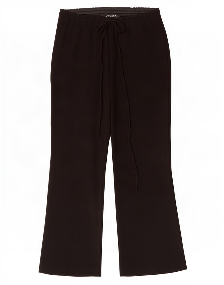 Zara Womens Bootcut Cropped Trousers Medium W28 L24 Black