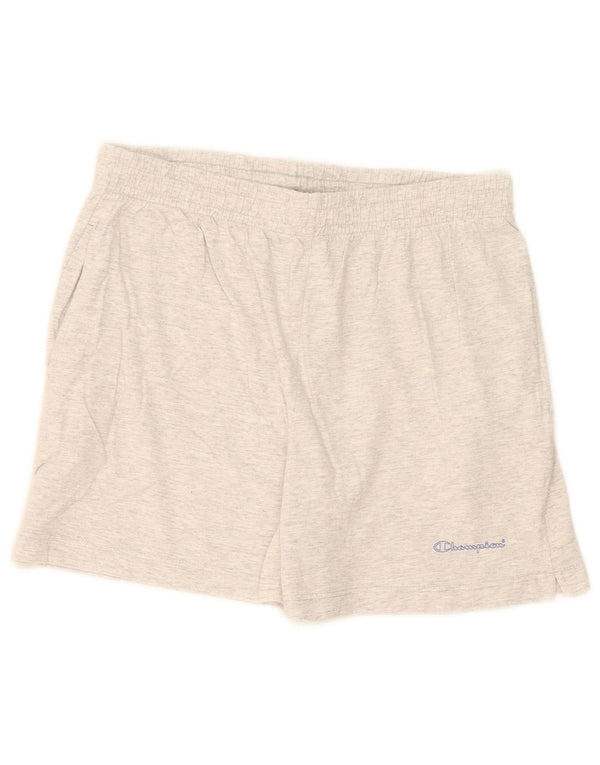 Champion Womens Sport Shorts UK 14 Large Grey Flecked