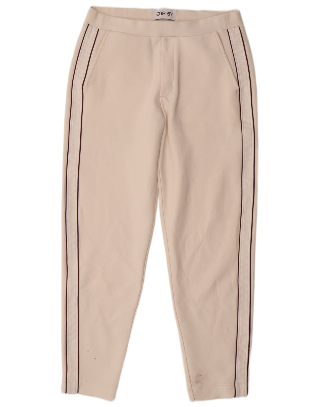 Esprit Womens Slim Chino Trousers Large W32 L29 White Cotton