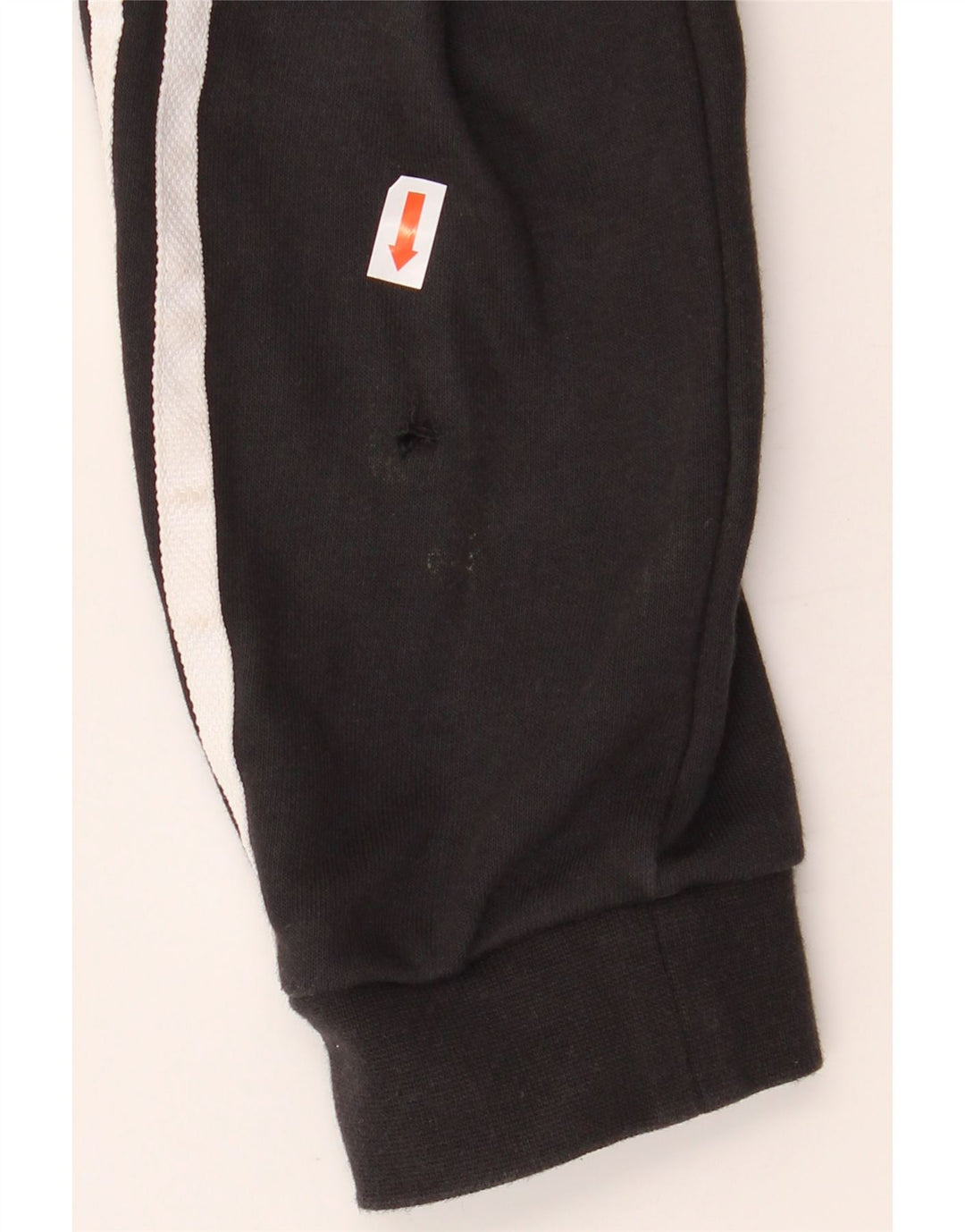 ADIDAS Boys Tracksuit Trousers Joggers 7-8 Years Black Cotton