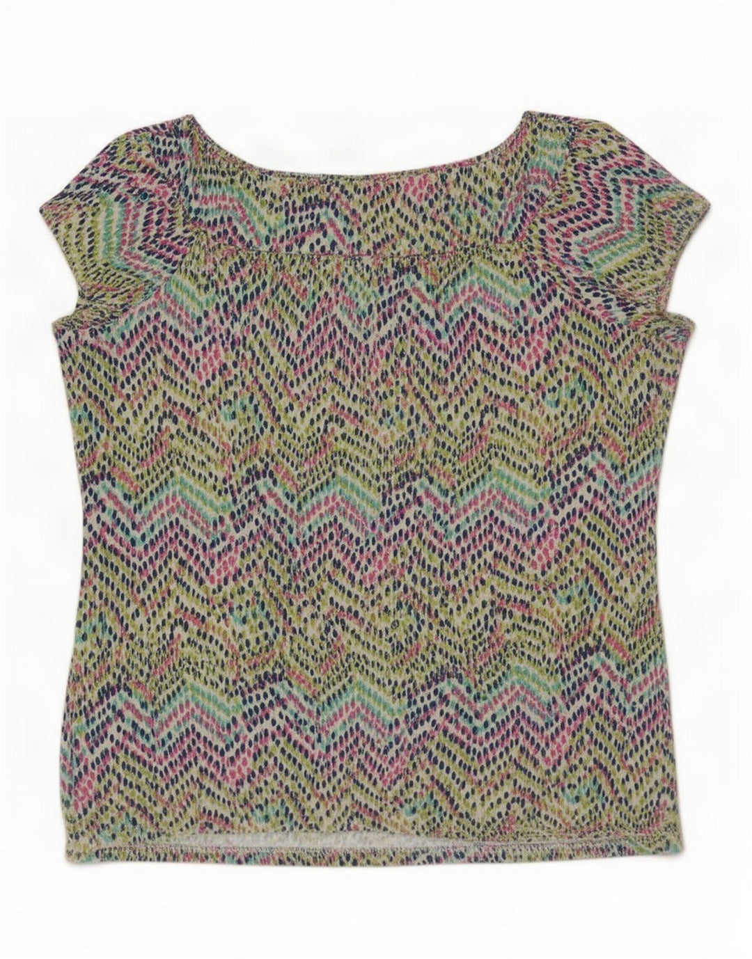M&Co Womens Blouse Top UK 12 Medium Multicoloured Geometric Viscose