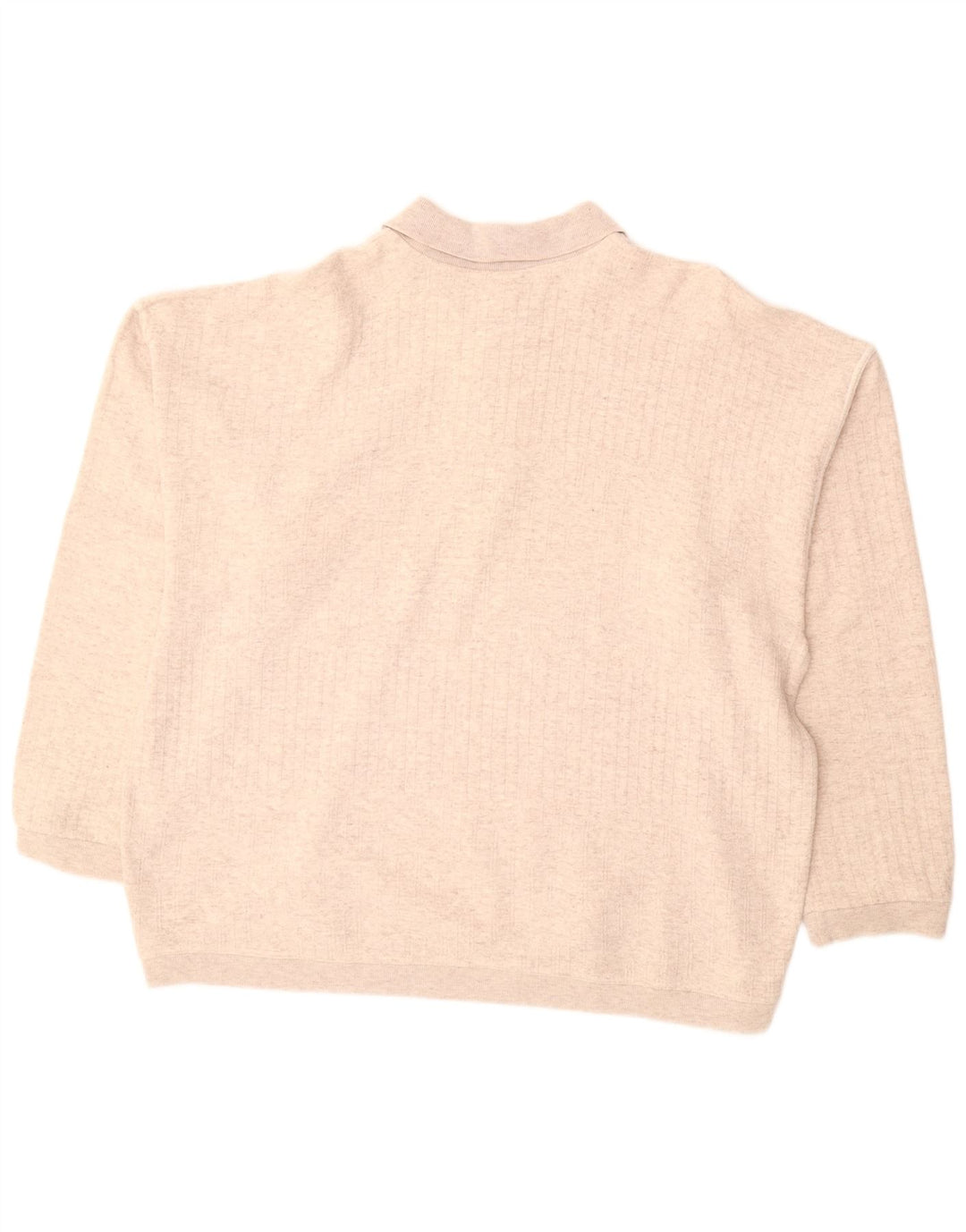 VINTAGE Mens Polo Neck Jumper Sweater 2XL Beige