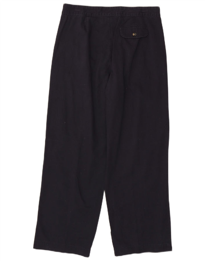 Lee Womens Khakis Straight Suit Trousers US 8 Medium W30 L28 Navy Blue